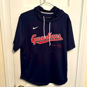 Nike Cleveland Guardians Short Sleeve Lightweigbt Hoodie